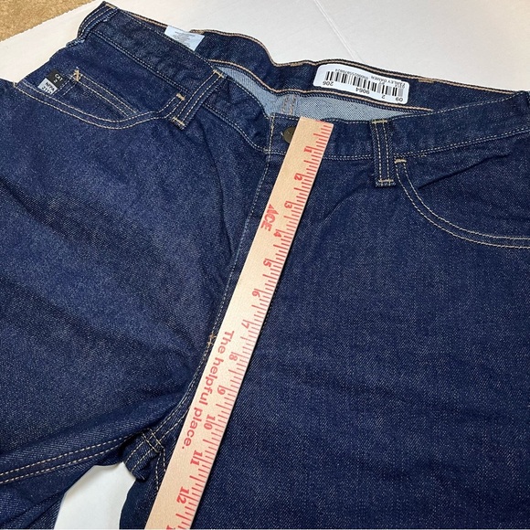 Carhartt Flame Resistant Work Jeans Straight Leg Durable Rugged Cotton Dark Wash - Picture 11 of 14